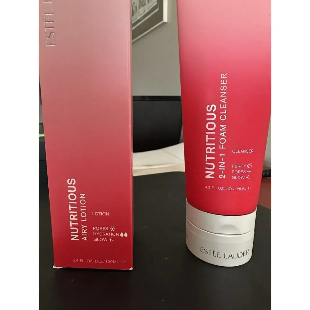 Estee Lauder Nutritious Airy Lotion Cleanser Set Bundle. Rv 60 - Picture 2 of 4
